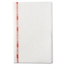 Chix Food Service Towels, 13 X 21, Cotton, White/Red, 150/Carton - CHI8252