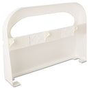 Hospeco Health Gards Seat Cover Dispenser, 1/2-Fold, White, 16X3.25X11.5, 2/Bx - HOSHG12