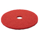 3M Low-Speed Buffer Floor Pads 5100, 20" Diameter, Red, 5/Carton - MMM08395