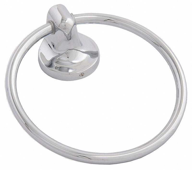 Top Brand 6-3/8"H x 1-3/4"D Polished Chrome Towel Ring, Infinity Collection - 2375630