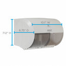 Georgia-Pacific Toilet Paper Dispenser, Compact(R), White, Coreless, (2) Rolls Dispenser Capacity, Plastic - 56797A