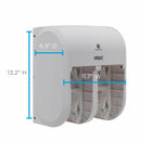 Georgia-Pacific Toilet Paper Dispenser, Compact(R), White, Coreless, (4) Rolls Dispenser Capacity, Plastic - 56747A
