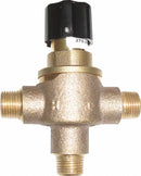 Leonard 1/2 in MNPT Inlet Type Mixing Valve, Bronze, 0.25 to 12 gpm - 270-LF
