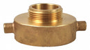 Elkhart Fire Hose Adapter, Pin Lug, Fitting Material Brass x Brass, Fitting Size 1-1/2 in x 2-1/2 in - A-327