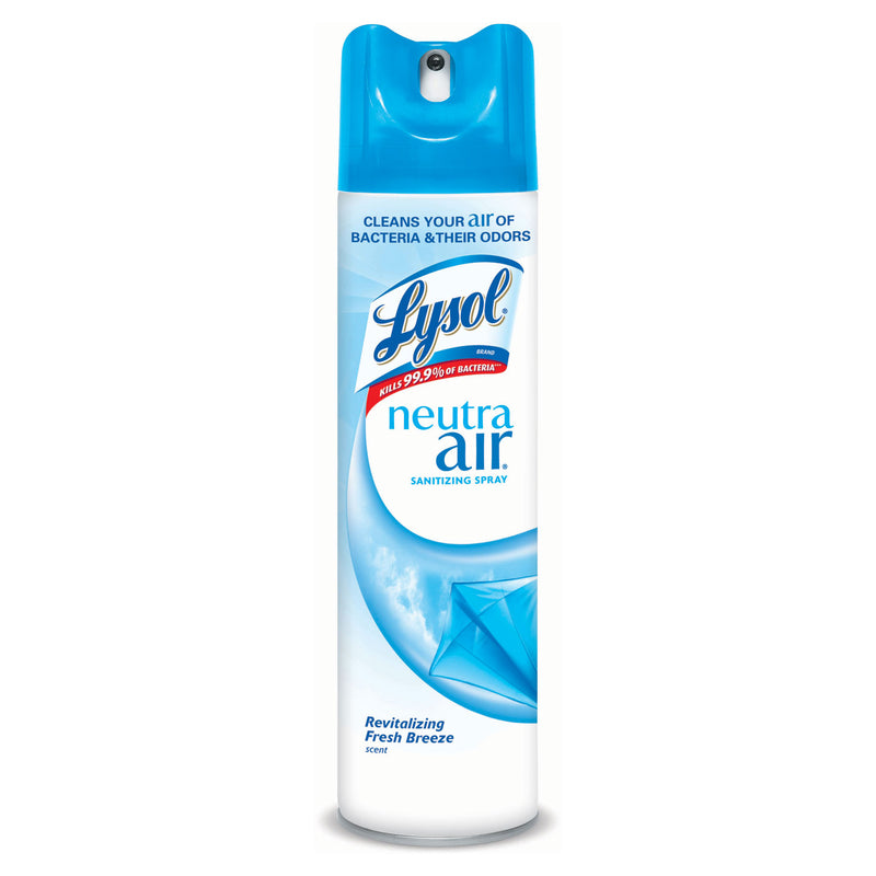Lysol Sanitizing Spray, Fresh Scent, Aerosol, 10 Oz, 12/Carton - RAC76938CT