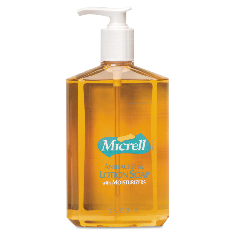 Micrell Antibacterial Lotion Soap, 12Oz, Pump Bottle, Light Scent - GOJ9759