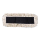 Boardwalk Mop Head, Dust, Disposable, Cotton/Synthetic Fibers, 48 X 5, White - BWK1648