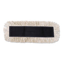 Boardwalk Disposable Dust Mop Head W/Sewn Center Fringe, Cotton/Synthetic, 36W X 5D, White - BWK1636
