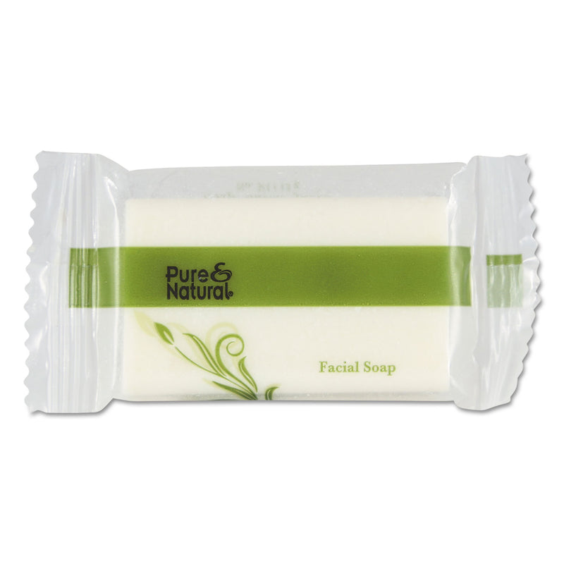 Pure & Natural Body & Facial Soap, # 3/4, Fresh Scent, White 1000/Carton - PNN500075