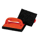 Scotch Brite Scotchbrick Griddle Scrubber, 4 X 6 X 3, Red/Brown, 4 Per Pack - MMM59203