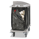 Rubbermaid Zippered Vinyl Cleaning Cart Bag, 25 Gal, 17" X 33", Brown - RCP1966885