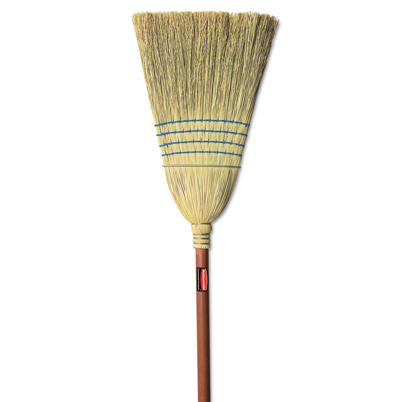 Rubbermaid Warehouse Corn-Fill Broom, 38-In Handle, Blue - RCP6383