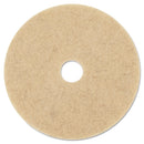 3M Ultra High-Speed Natural Blend Floor Burnishing Pads 3500, 27" Dia., Tan, 5/Ct - MMM20317