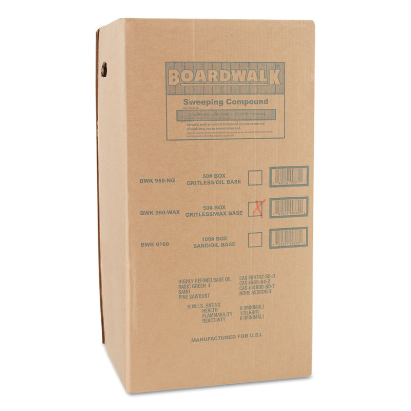 Boardwalk Wax Base Sweeping Compound, Granular, 50 Lb Box - BWK4065