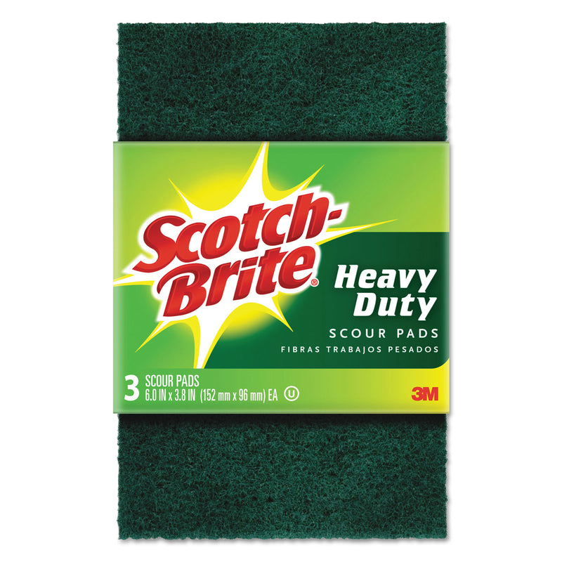 Scotch-Brite Heavy-Duty Scour Pad, 3.8W X 6