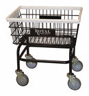 Royal Basket 1-Compartment Laundry Cart, 300 lb. Capacity, 26" L X 21" W X 26-1/2" H - G27-BKX-W0A-5UNN
