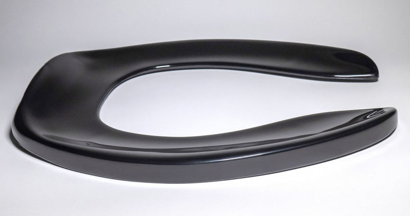 Centoco Elongated, Standard Toilet Seat Type, Open Front Type, Includes Cover No, Black - GRP500-407
