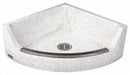 Terrazzo-Ware 28 x 28 x 12 in Palomino Tan Mop Sink, 4 in Bowl Depth, Precast Terrazzo Composed of Marble Chips Ca - TCR-28