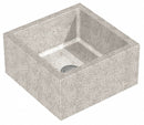 Terrazzo-Ware 24 x 24 x 12 in Palomino Tan Mop Sink, 10 in Bowl Depth, Precast Terrazzo Composed of Marble Chips C - TSH-24