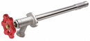 Top Brand 8 inL Chrome Plated Brass Frost Proof Sillcock, Cast Iron Handle, Solder Cup or MNPT - 104-403