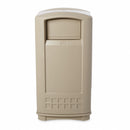 Rubbermaid 35 gal Rectangular Trash Can, Plastic, Beige - FG9P9000BEIG