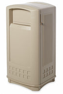 Rubbermaid 35 gal Rectangular Trash Can, Plastic, Beige - FG9P9000BEIG