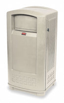 Rubbermaid 35 gal Rectangular Trash Can, Plastic, Beige - FG9P9000BEIG