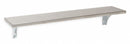 Top Brand 24" Overall Length, 4-1/8" Overall Height, 5" Overall Depth, Satin, Utility Shelf - 1ECN6