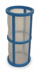 Top Brand 3-3/4" Polypropylene Filter Screen with 17.33 sq. in. Screen Area, White/Blue - 5580140
