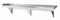 Eagle Stainless Steel Wall Shelf, Silver - SWS1224-16/3