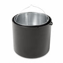 Rubbermaid 4 gal Cigarette Receptacle, 39 in Height, 13 in Base Dia., Metal, Black - FG9W3300BLA