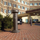 Rubbermaid 6 3/4 gal Cigarette Receptacle, 41 1/2 in Height, 15 1/2 in Base Dia., Metal, Aged Bronze - FG9W3400AGBRNZ