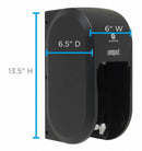Georgia-Pacific Toilet Paper Dispenser, Compact(R), Black, Coreless, (2) Rolls Dispenser Capacity, Plastic - 56790A