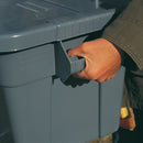 Rubbermaid Storage Tote, Color Gray, Outside Height 15 1/8 in, Outside Length 27 7/8 in - FG9S3100GRAY