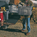 Rubbermaid Storage Tote, Color Gray, Outside Height 15 1/8 in, Outside Length 27 7/8 in - FG9S3100GRAY