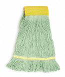 Tough Guy Side Gate PET String Wet Mop Head, Green - 1NNW3