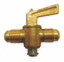Top Brand 1 7/8 inL x 1 7/8 inH Brass Flare Ground Plug Valve, 1/4 in Tube Size - 6719