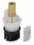 Delta Hot/Cold Cartridge, Fits Brand Delta, Brass, Plastic, Brass, Black, White Finish - RP25513