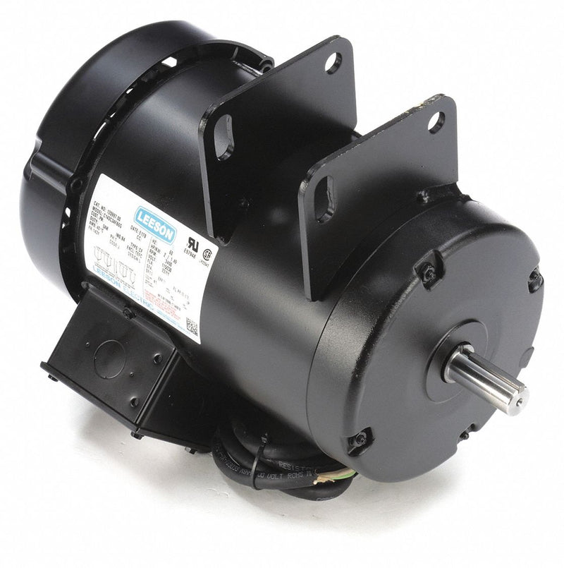 Leeson 2 HP Table Saw Motor,Capacitor-Start,3450 Nameplate RPM,115/230 Voltage,Frame 143Y - 120997