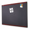 Quartet Magnetic Letter, Push-Pin Bulletin Board, Magnetic Fabric, 48"H x 72"W, Gray - MB547M