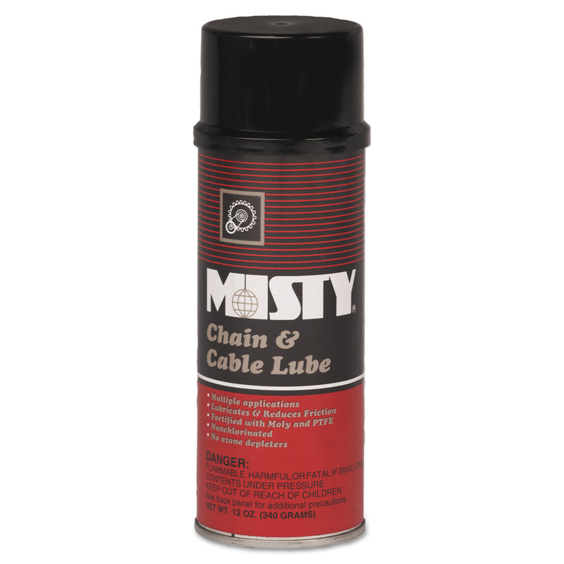 Misty Chain & Cable Spray Lube, Aerosol Can, 12Oz, 12/Carton - AMR1002162