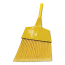 Boardwalk Poly Fiber Angled-Head Lobby Brooms, 55", Yellow Lacquered Wood Handle, 12/Carton - BWKBRMAXIL