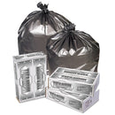 Pitt Plastics Titanium Low-Density Can Liners, 60 Gal, 1.7 Mil, 39" X 57", Silver, 50/Carton - PITTI3957S
