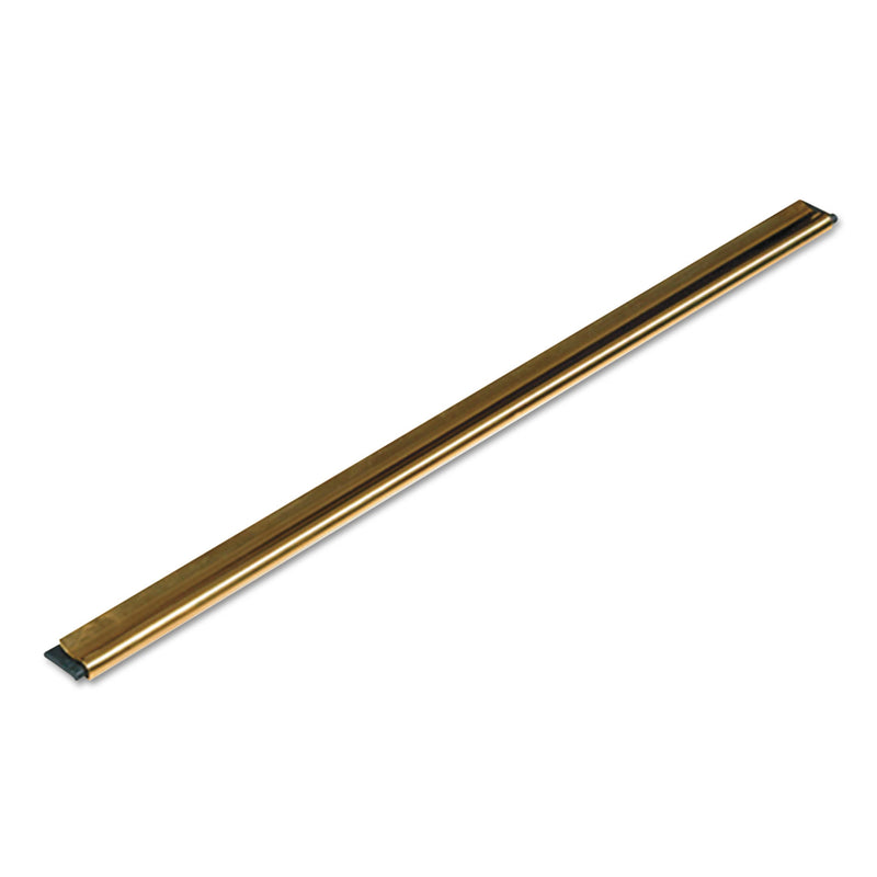 Unger Golden Clip Brass Channel With Black Rubber Blade & Clip, 12 Inches, Straight - UNGGC30