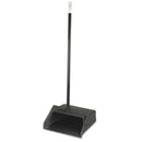 Carlisle Duo-Pan Upright Lobby Pan, Plastic, 12" Wide, 30" Handle, Black - CFS361410