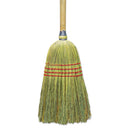 Boardwalk Upright Corn/Fiber Broom, 56", Lacquered Wood Handle, Natural, 6/Carton - BWKBR10012
