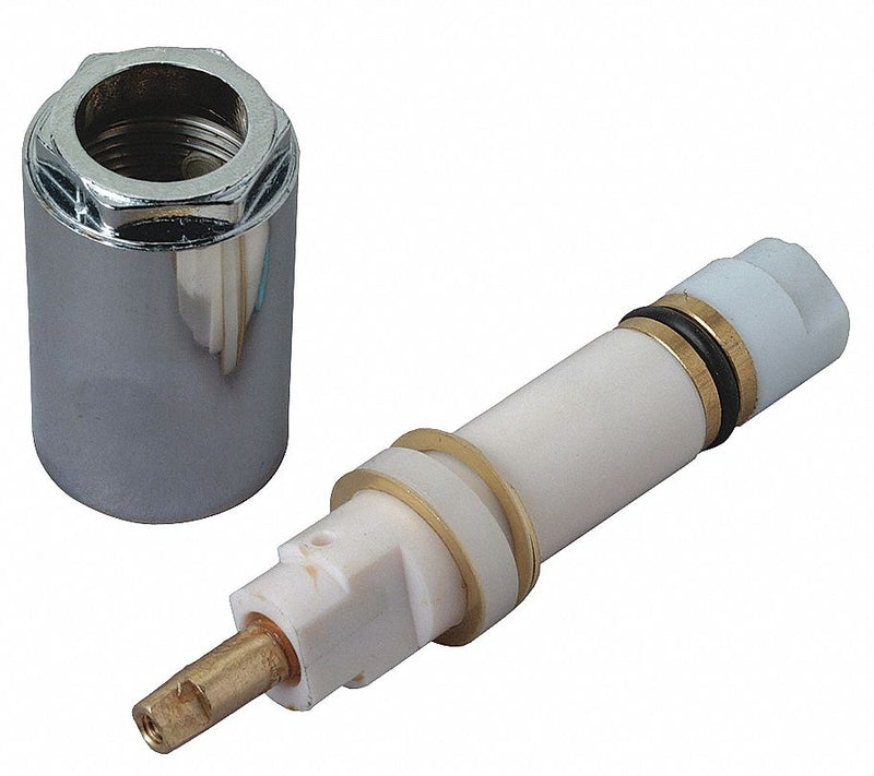 Brasscraft Tub and Shower Stem, Brass, Chrome, White Finish, For Use With Mixet Faucets - SLD1350
