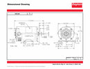 Dayton 1/3 HP, General Purpose Motor, 3-Phase, 1725 Nameplate RPM, 230/460 Voltage, 48 Frame - 103818
