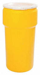 Eagle 20 gal Yellow Polyethylene Open Head Transport Drum - 1623