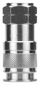 Alpha Fittings Quick Connect Hose Coupling, Universal, Brass, Socket - 80192-08